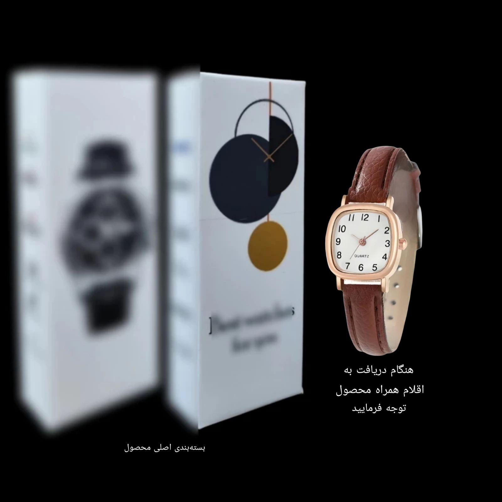 ساعت مچی عقربه ای زنانه مدل کلاسیک کژوال بند چرم کد ۱ - - 2