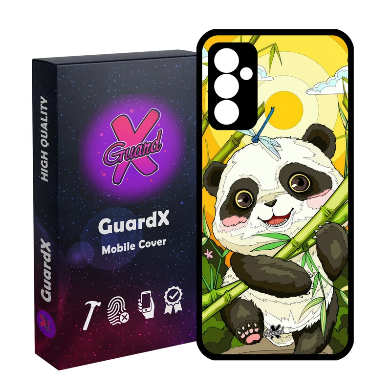 کاور گارد ایکس طرح پاندا مدل Glass10713 مناسب برای گوشی موبایل سامسونگ Galaxy A54 / A54 5G