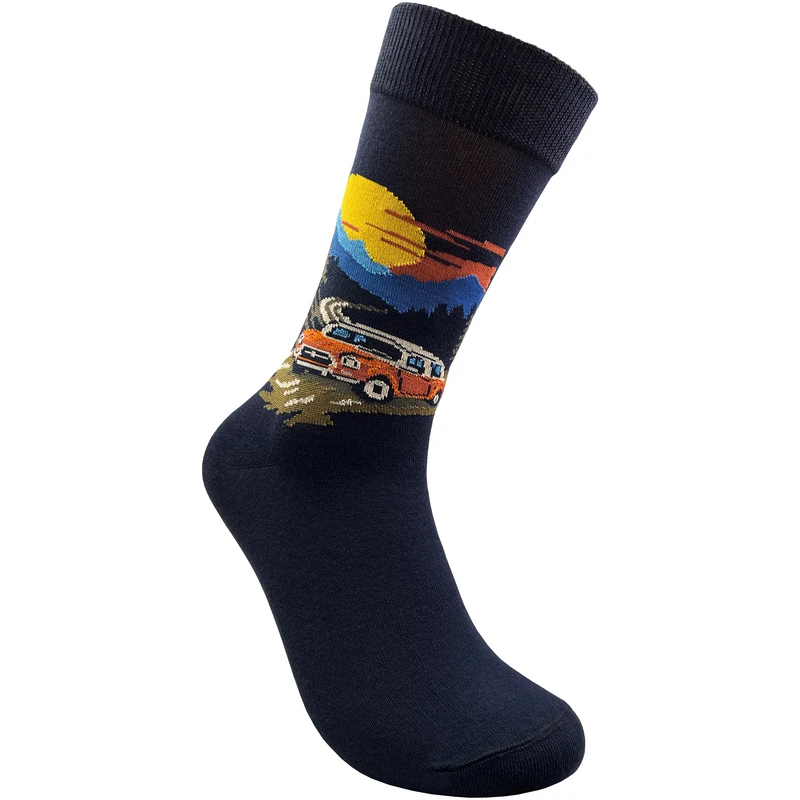 جوراب ساق بلند مدل طبیعت گرد 02