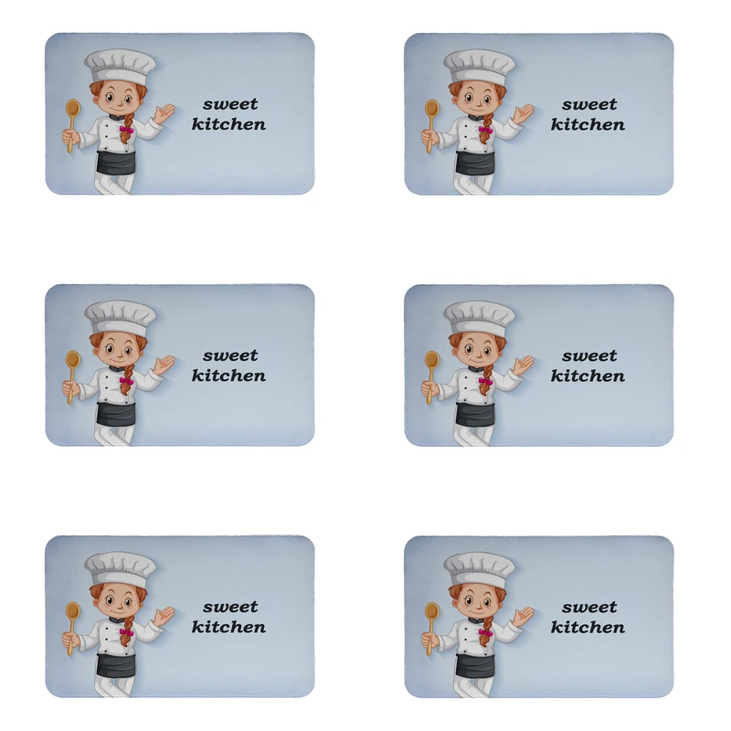 زیربشقابی طرح سرآشپز کد 8379 مجموعه 6 عددی