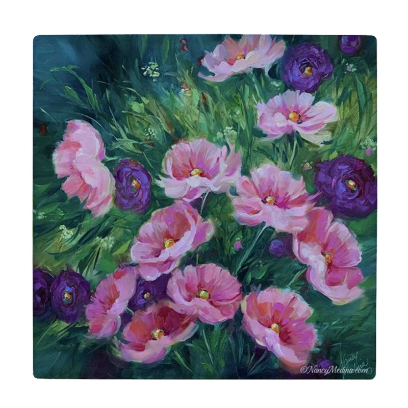 زیر لیوانی طرح بوته گل کد    3853357_1876