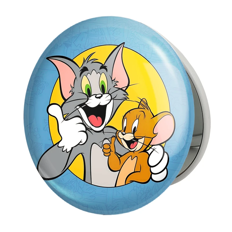 آینه جیبی خندالو طرح تام و جری Tom And Jerry مدل تاشو کد 10725 