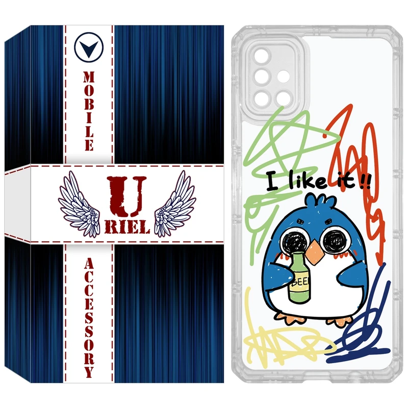 کاور یوریل مدل Clear کد 23 طرح جوجه نقاش مناسب برای گوشی موبایل سامسونگ Galaxy A51