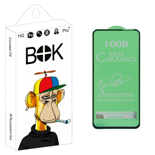 محافظ صفحه نمایش سرامیکی بوک مدل +HD مناسب برای گوشی موبایل سامسونگ Galaxy A11