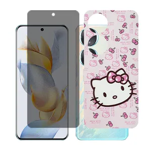 Glass together model privacy screen protector suitable for Honor 90 mobile phone with back cover sticker
