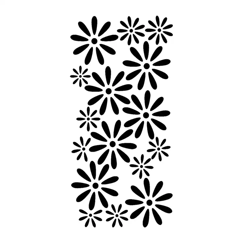 شابلون باتیس آرت طرح گل کد 50-442