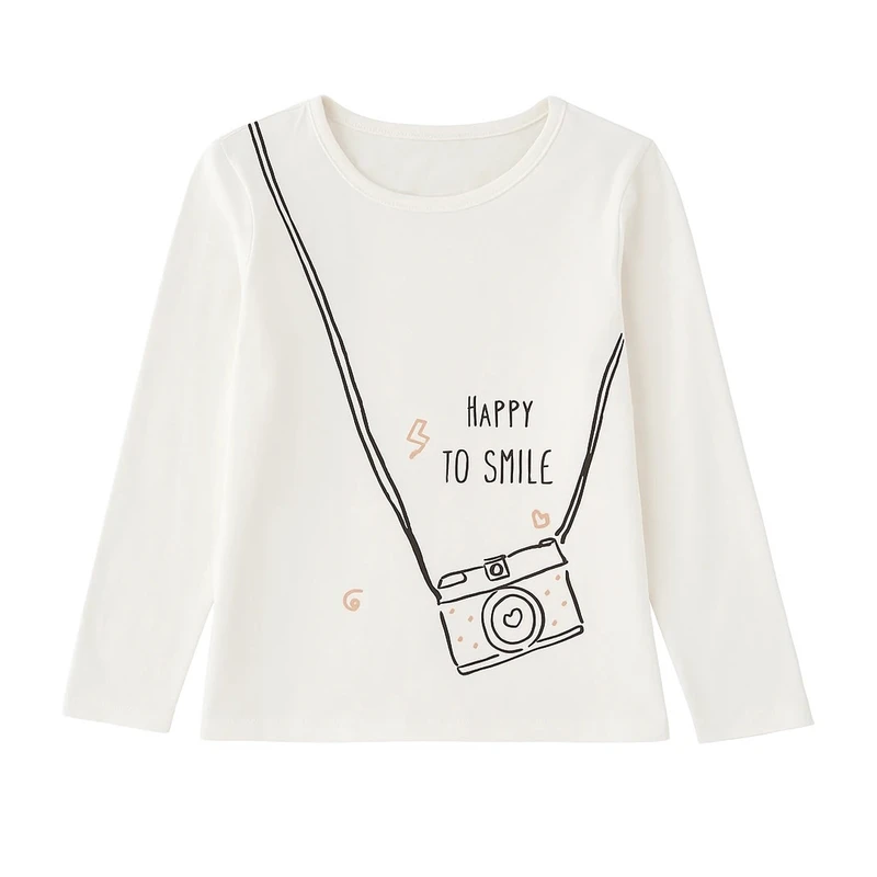 تی‌شرت آستین بلند دخترانه مدل 6907