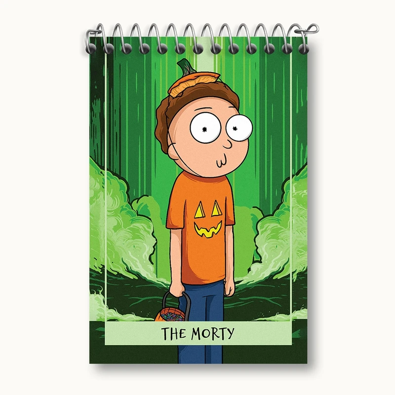 دفتر یادداشت 50 برگ خندالو مدل مورتی (Morty) کد F956