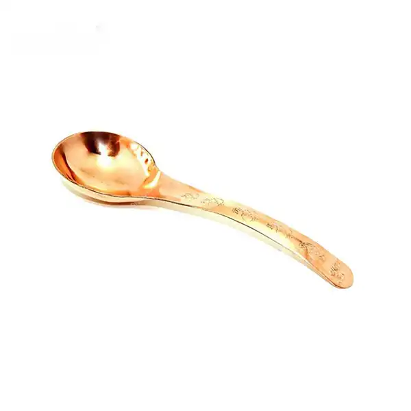 قاشق آجیل خوری مسی  مدل طرح دار کد ZH182