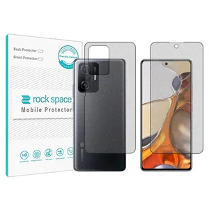 Matte Rockspace Anti Shock screen protector suitable for Xiaomi 11T Pro mobile phone with back protector
