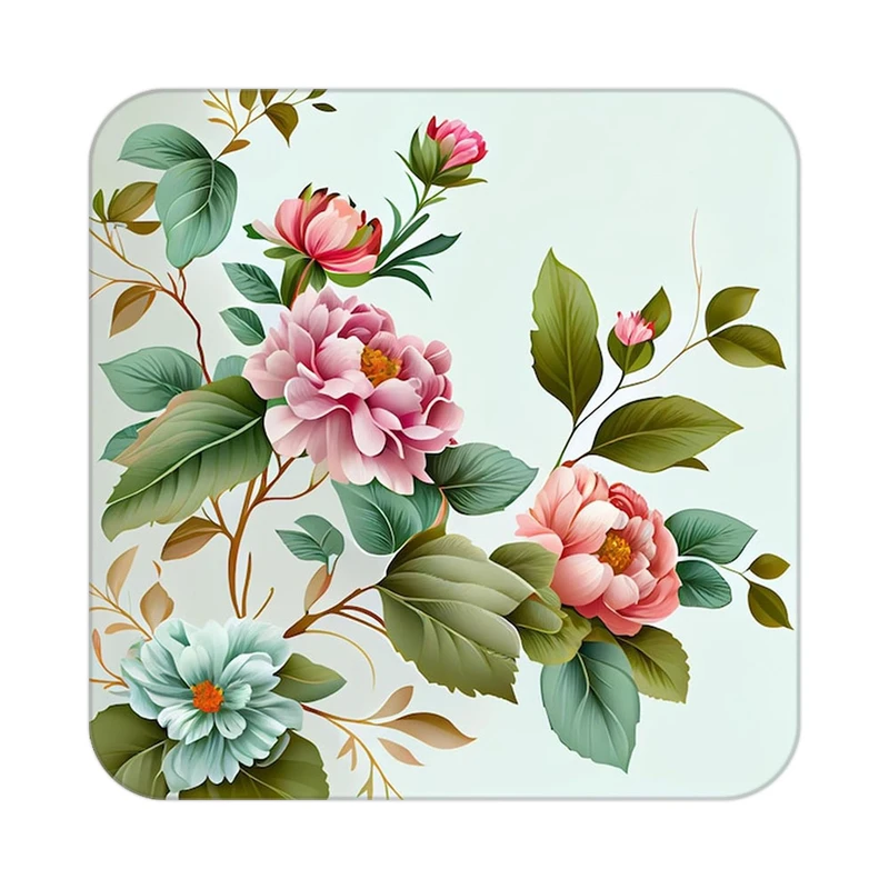 زیر لیوانی کاکتی طرح گل مدل mp16256