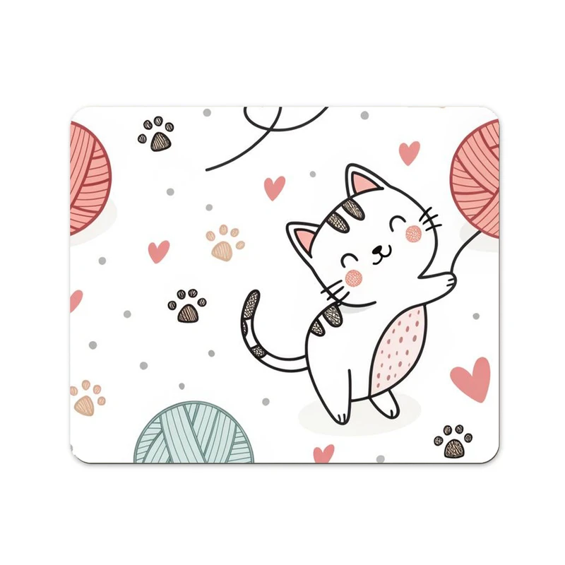 ماوس پد پاد آفرین مدل گربه بامزه کیوت کد 615 سایز 24*19 سانتی متر