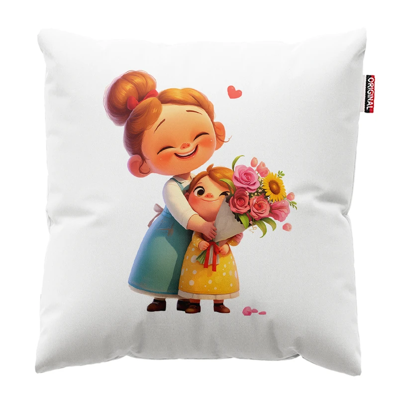 کوسن پاد آفرین مدل مادر و دختر کد PK401894 سایز 40*40 سانتی متر