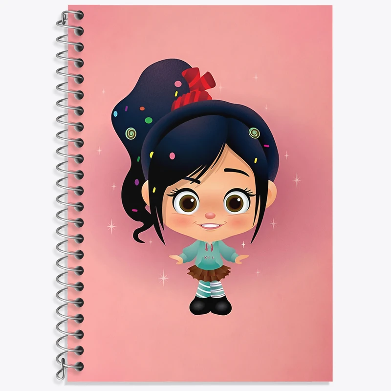 دفتر زبان 50 برگ خندالو مدل سه خط طرح رالف خرابکار کد N2674