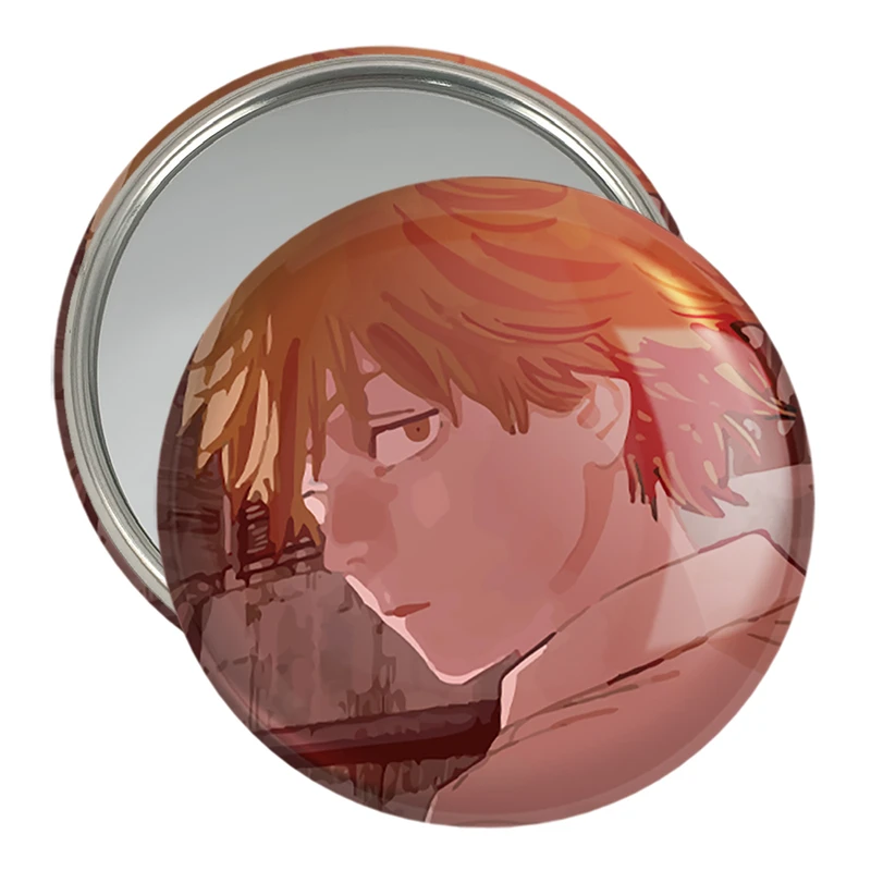 آینه جیبی خندالو مدل دنجی انیمه مرد اره ای Chainsaw Man  کد 17949