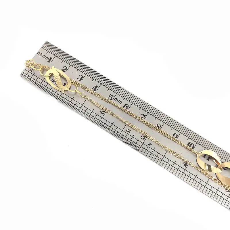 گردنبند طلا 18 عیار زنانه طلا و جواهرسازی افرا مدل 1058