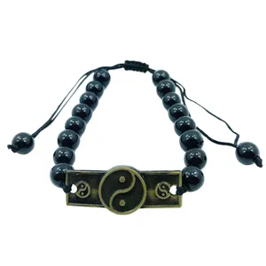 دستبند مردانه مدل دایره ین و یانگ