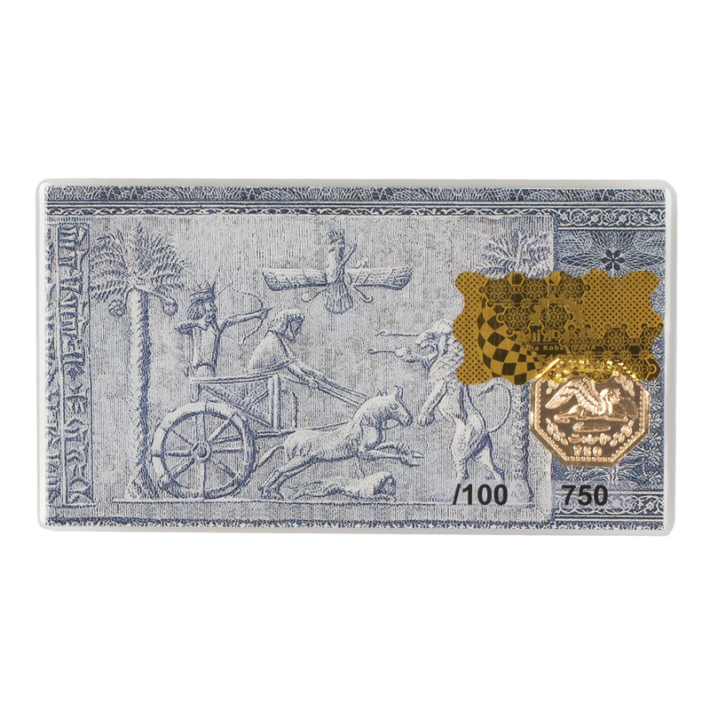 شمش طلا 18 عیار گالری تاج آبادی مدل T-0.1