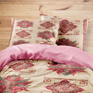 سرویس روتختی مدوپد طرح قالیچه بیجار مدرن افشان مدل C-bijar-M37 یک نفره 4 تکه