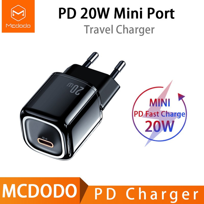 خرید و قیمت شارژر دیواری 20 وات مک دودو مدل CH-829 Mini PD TravelEU