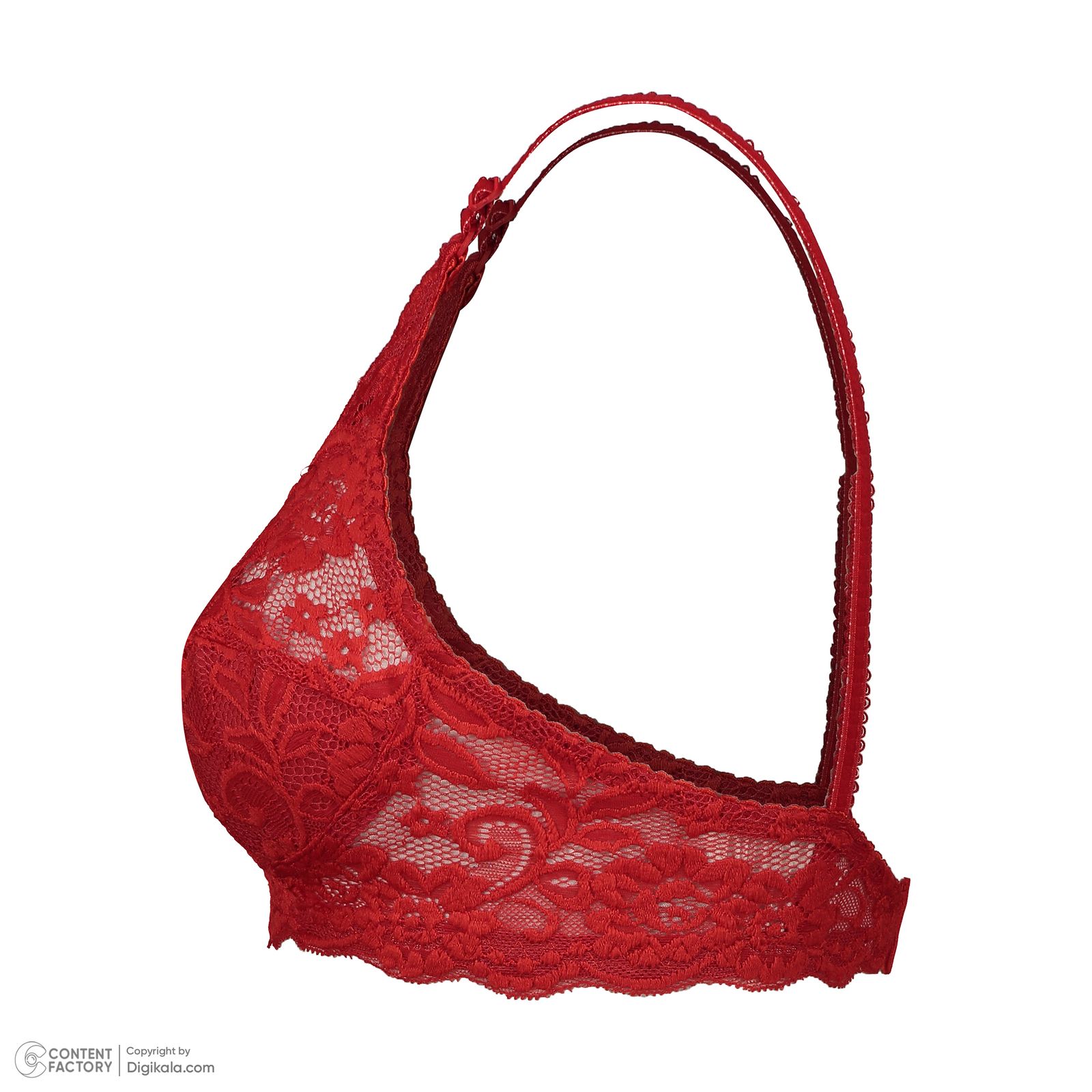 ست شورت و سوتین زنانه بزک مدل بدون فنر کد 300 رنگ قرمز -  - 3