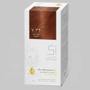 Zi Fam 7.34 Amber Honey Blonde Hair Color Kit 50 ml