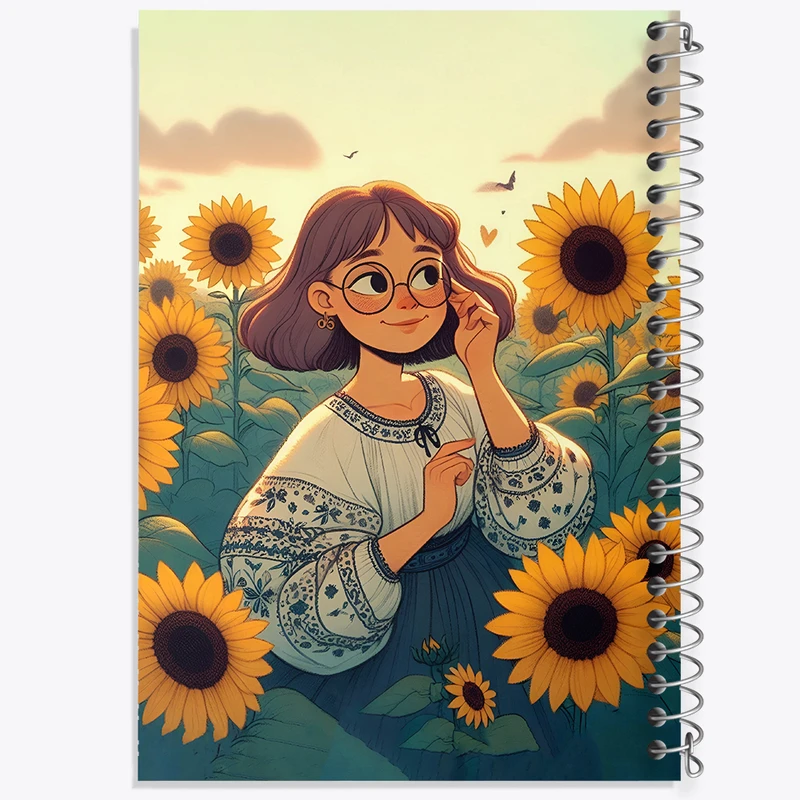 دفتر شطرنجی 50 برگ خندالو طرح دخترانه کد N4802