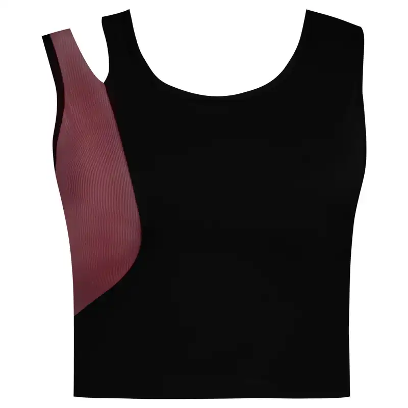 نیم تنه ورزشی زنانه کیو سی اند اف ای مدل پد دار بدون فنر کد 4230-4