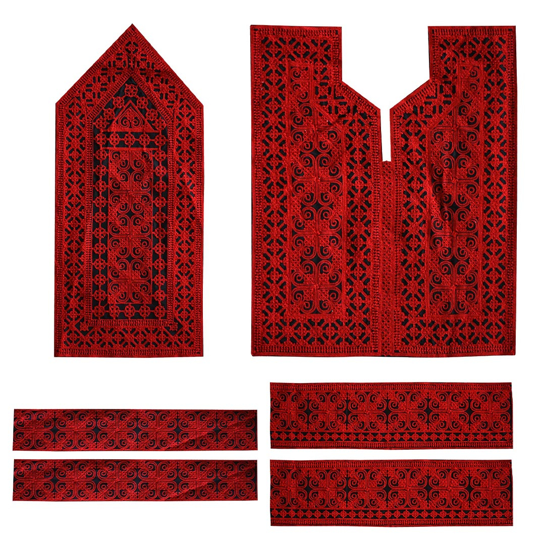 پارچه سوزن دوزی مدل GLD-3024 مجموعه 6 عددی