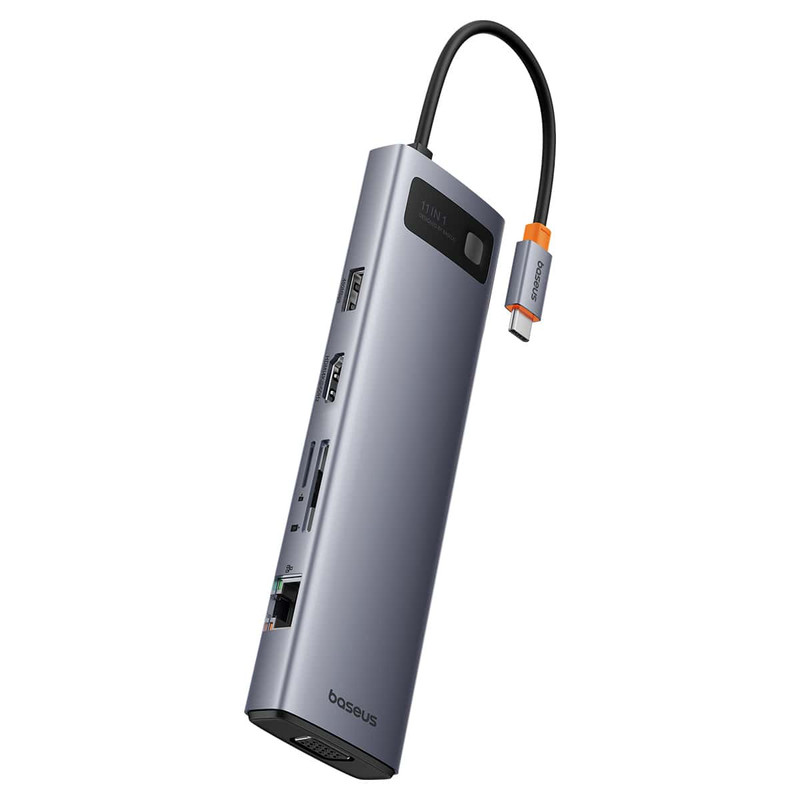 هاب 11 پورت USB-C بیسوس مدل Clarity 4K@60HZ