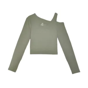 بلوز آستین بلند دخترانه تی یو مدل مجلسی کبریتی