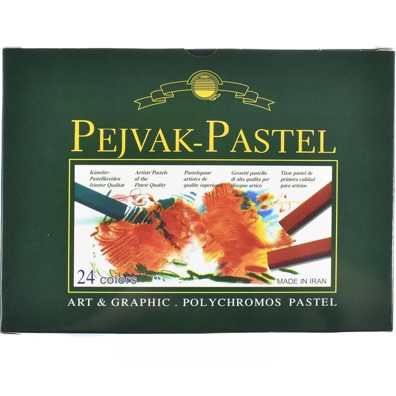 پاستل گچی 24 رنگ پژواک مدل R24