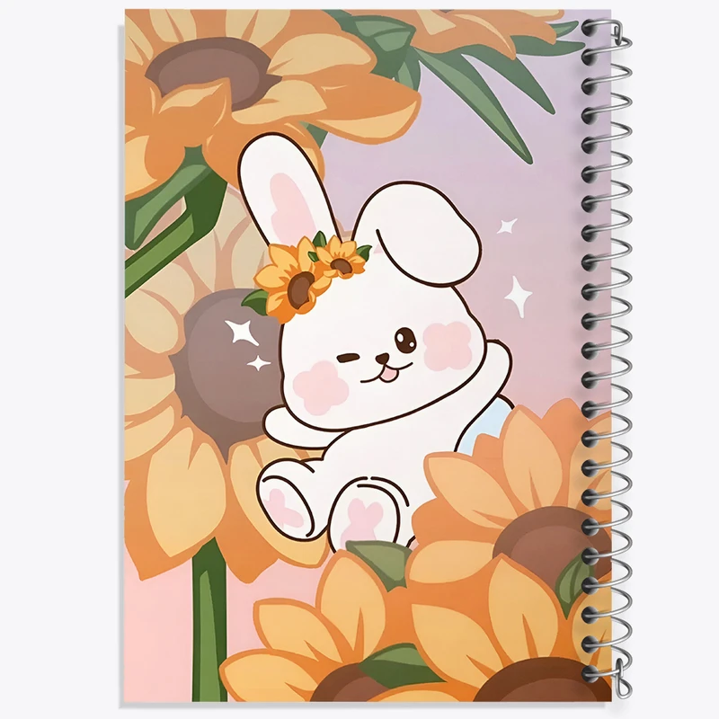 دفتر ژورنال نویسی 50 برگ خندالو مدل نقطه ای طرح خرگوش کیوت کد N5806