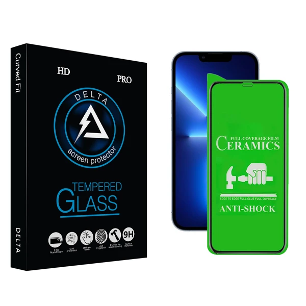 محافظ صفحه نمایش سرامیکی دلتا مدل Fit مناسب برای گوشی موبایل اپل iPhone 13 Pro Max
