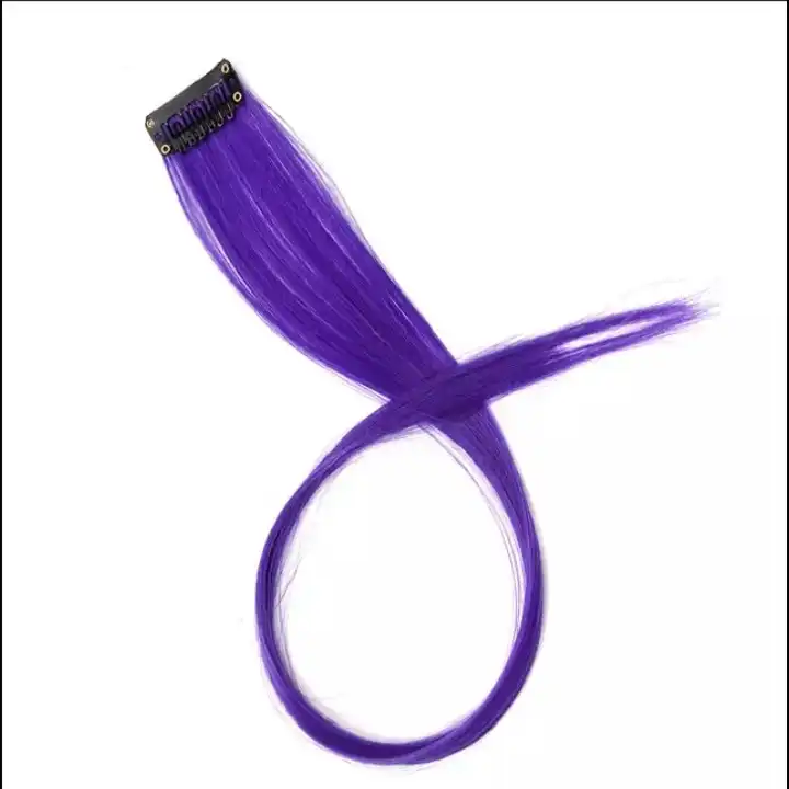 اکستنشن مو زنانه مدل GM06 ساده بسته 6 عددی