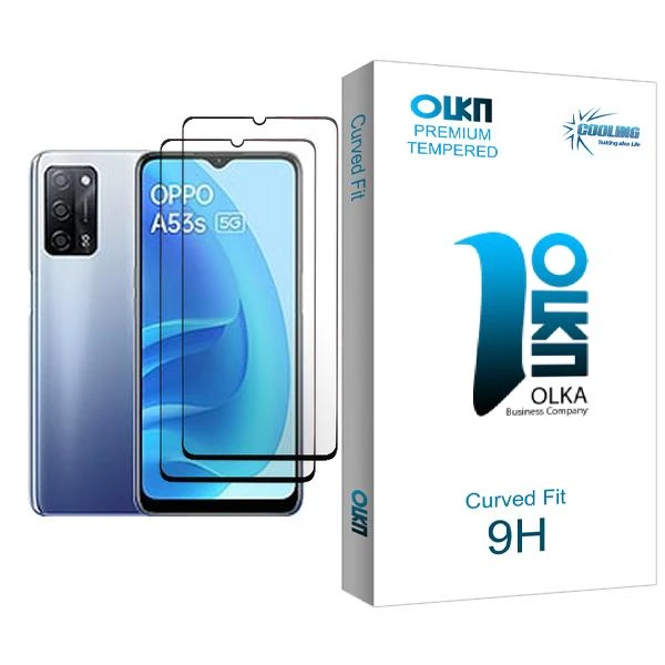 محافظ صفحه نمایش کولینگ مدل Olka Glass MIX002 مناسب برای گوشی موبایل اوپو A53s 5G بسته دو عددی
