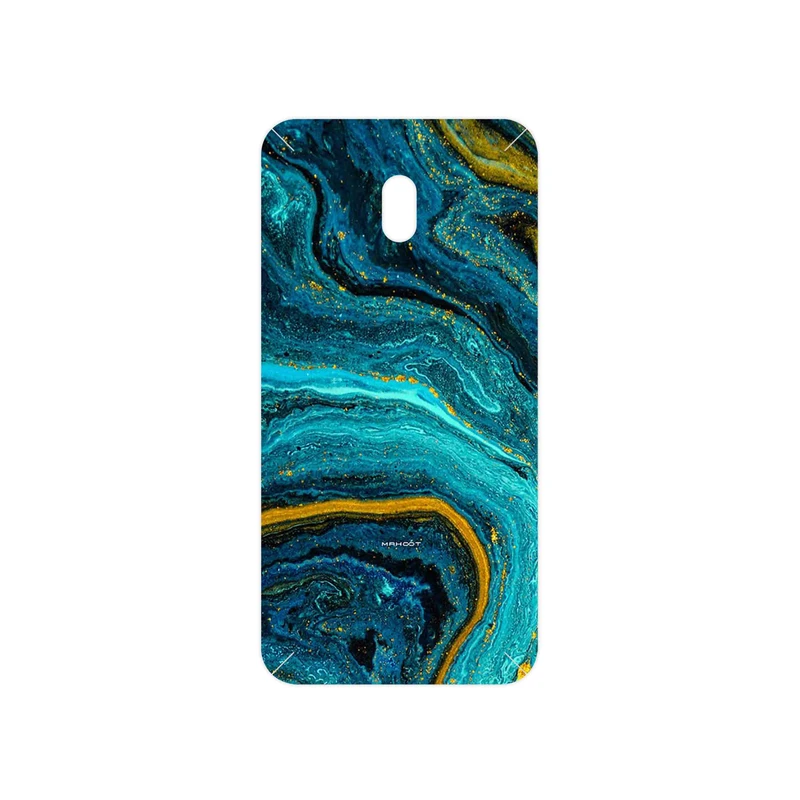 برچسب پوششی ماهوت مدل Turquoise marblewith golden streaks مناسب برای گوشی موبایل شیائومی Redmi 8A