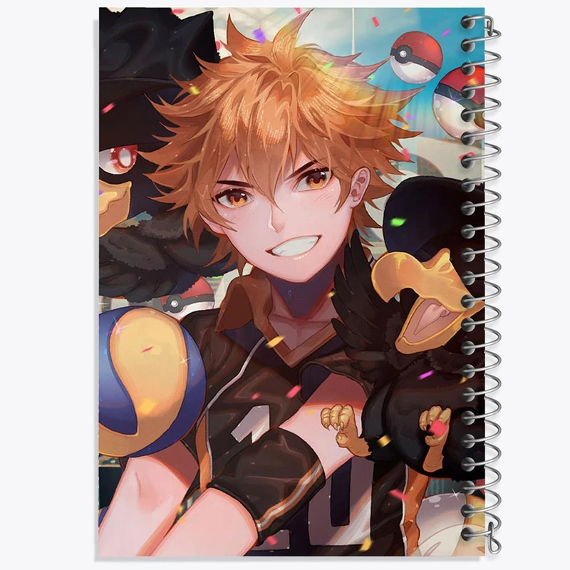دفتر ژورنال نویسی 50 برگ خندالو مدل نقطه ای طرح هیناتا شویو انیمه هایکیو Haikyu کد 17775