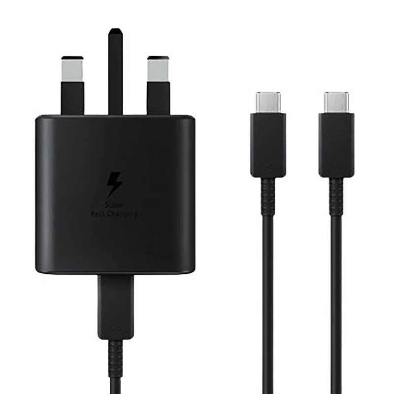 شارژر دیواری 45 وات مدل samsung 3PIN TA به همراه کابل تبدیل USB-C