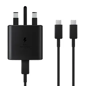 شارژر دیواری 45 وات مدل samsung  3PIN TA به همراه کابل تبدیل USB-C 