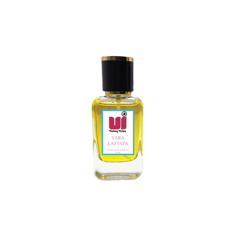 عطر جیبی زنانه ویکتوری ویژن مدل Lattafa Yara با رایحه شیرین و میوه ای حجم 20 میلی‌لیتر