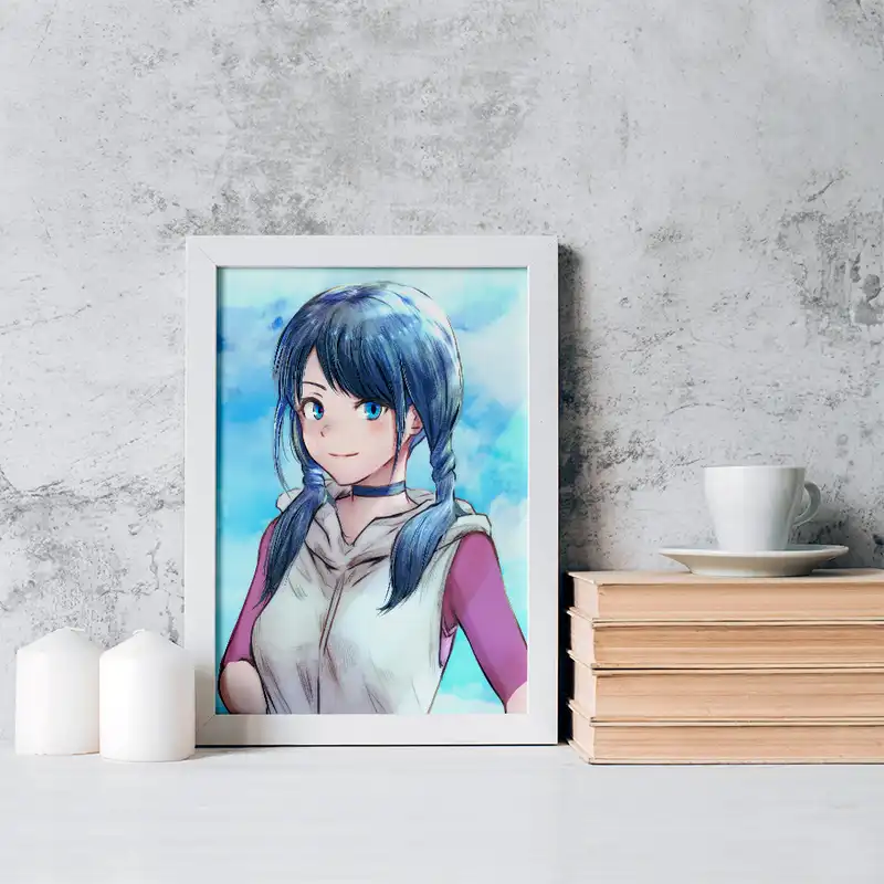 تابلو خندالو مدل هینا انیمه تغییر آب و هوا با تو کد 17637