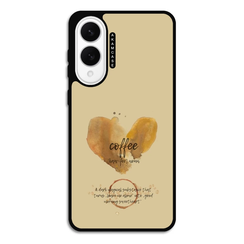 کاور آکام مدل AMC-WSGS25E-COFFEE-15 مناسب برای گوشی موبایل سامسونگ Galaxy S25 Edge