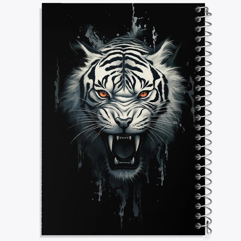 دفتر شطرنجی 50 برگ خندالو مدل ببر کد F1285