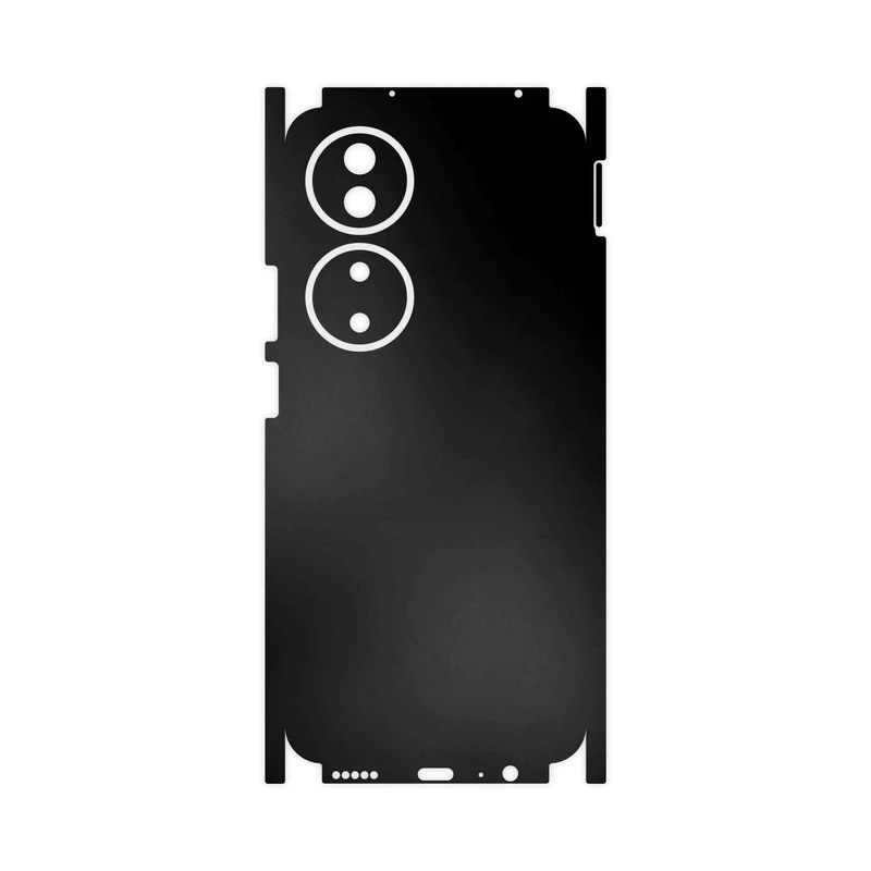 برچسب پوششی ماهوت مدل Matte-Black-FullSkin مناسب برای گوشی موبایل آنر X7b