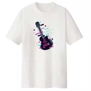 تی شرت لانگ مردانه مدل گیتار  کد LL49 S