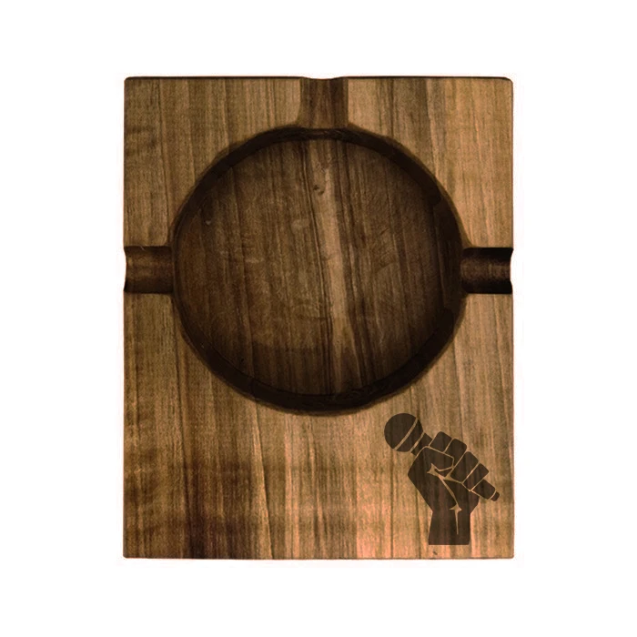 زیرسیگاری چوبی مدل میکروفون کد 565445