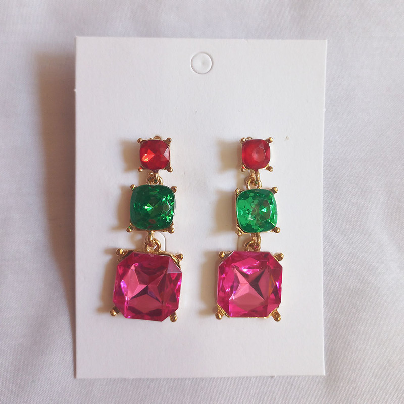 گوشواره زنانه مدل نگینی