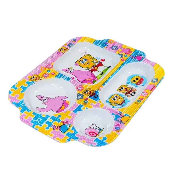 ظرف غذای کودک مدل باب اسفنجی و پاتریک کد 04