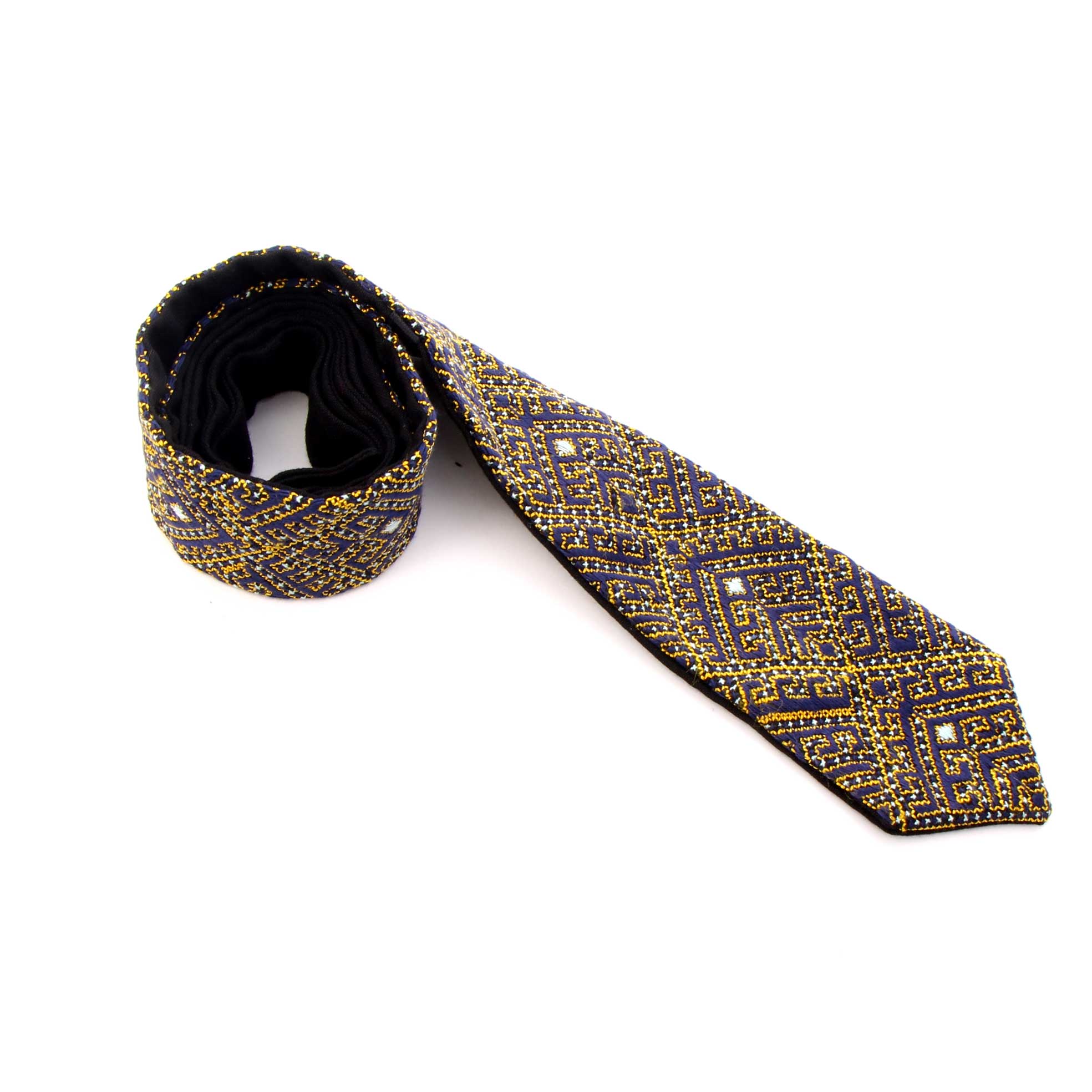 کراوات دست دوز مردانه آرانیک مدل هندسی کد 1206900010